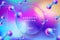 Morph Background Gradient Colorful with Circle Shape Glass Effect Frame Title Text.