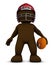 Morph Man playing american football