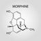 Morphine atomic stucture