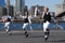 Morris Dancers Performing by the East River