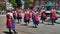 Morris Dancers performing at A Summer Festival in Exmouth England June 2018