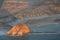 Morro Bay aerial photo at sunset
