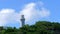 Morro de Sao Paulo lighthouse Timelapse of Blue sky and clouds