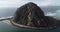 Morro Rock in Morro Bay. California, USA. Ancient volcanic mound at the end of Morro Rock Beach 1