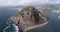 Morro Rock in Morro Bay. California, USA. Ancient volcanic mound at the end of Morro Rock Beach 6