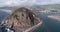 Morro Rock in Morro Bay. California, USA. Ancient volcanic mound at the end of Morro Rock Beach 8