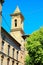 MORROVALLE, ITALY - CIRCA JULY 2020: Bell tower in Morrovalle