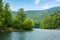 Morske Oko lake among primeval beech forest