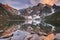 Morskie Oko lake in Poland at sunset