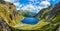 Morskie Oko lake in polish Tatra Mountains, Poland