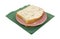 Mortadella rye bread sandwich on napkin