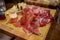 Mortadelle ham pork salami, Italian production