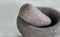 Mortar and pestle close up shot vintage kitchen tools