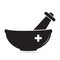 Mortar pestle icon, medicine concept icon