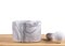 Mortar and pestle over wooden background