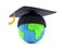 Mortarboard with globe