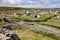 Mortarless stone walls and village on Inisheer Ireland