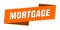 mortgage banner template. mortgage ribbon label.