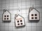 Mortgage Default Icon Depicting Home Loan Overdue Or Shortfall - 3d Illustration