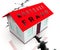 Mortgage Fraud Icon Represents Property Loan Scam Or Refinance Con - 3d Illustration