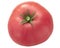 Mortgage lifter heirloom pink tomato Solanum lycopersicum fruit isolated