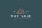 Mortgage Real Estate Business Logo. Architect Creative Brand Identity.