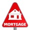 Mortgage. Road sign