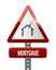 Mortgage road sign illustration design