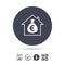 Mortgage sign icon. Real estate symbol.