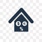 Mortgage vector icon isolated on transparent background, Mortgage transparency concept can be used web and mobile