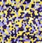 Mosaic abstraction of violet-yellow color. Texture. Background.