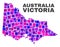 Mosaic Australian Victoria Map of Square Items