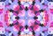 Mosaic background with pink and blue stones. Spectacular geometric mosaic in blue and pink colors.