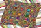 mosaic background, tessellation pattern. colourful wavy, waving and undulate,billowy illustration. abstract vector art. ripple,
