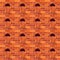 Mosaic of bricks and windows. Red. Seamless background. Means for the device of masonry walls and floors.