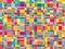 Mosaic color matrix squares