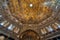 Mosaic-covered interior of the octagonal dome in Baptistery of Saint John in Florence, Italy