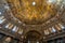 Mosaic-covered interior of the octagonal dome in Baptistery of Saint John in Florence, Italy