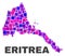 Mosaic Eritrea Map of Square Elements