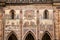 Mosaic on the facade Exterior view of St. Vitus Cathedral in the castle complex in Prague, Czech Republic