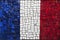 Mosaic flag of France