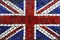 Mosaic flag of great britain or united kingdom
