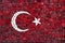 Mosaic flag of Turkey