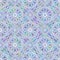 Mosaic floral seemless pattern