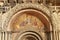 Mosaic fresco on Cathedral Basilica,Venice