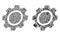 Mosaic Gear Icons of Service Tools