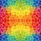 Mosaic kaleidoscope seamless background - full color rainbow spectrum colored