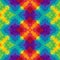 Mosaic kaleidoscope seamless pattern background - full spectrum rainbow multi colored