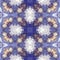 Mosaic kaleidoscope seamless texture background - cold light blue colored