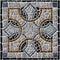 Mosaic made of natural granite. Decorative stone tiles. Element for interior design, floor and walls.